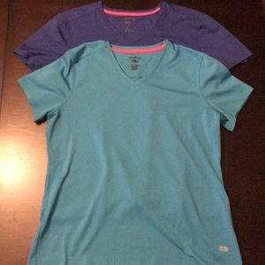 Two short sleeve athletic shirts